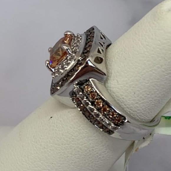 RS Covenant Sparkling Clear & Chocolate CZ Ring - Picture 2 of 8
